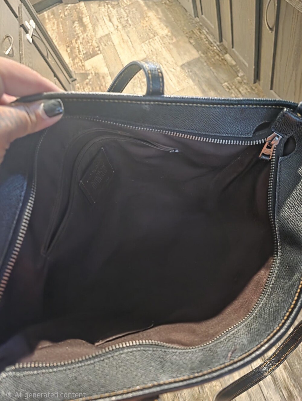 Coach City Zip Tote with Tattoo Embroidery - Picture 4 of 13